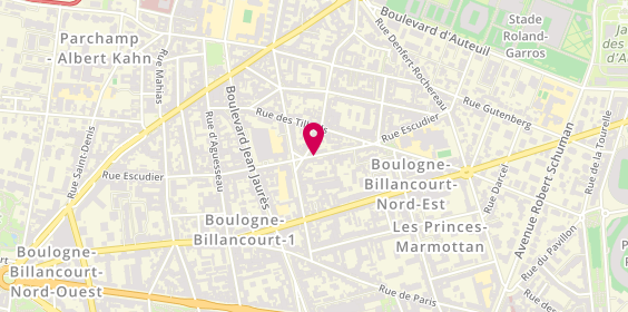 Plan de LABORDE Chryslaine, 56 Bis Rue Escudier, 92100 Boulogne-Billancourt