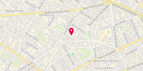 Plan de DE SERE DARONDEAU Marie Noelle, 15 Rue Lakanal, 75015 Paris