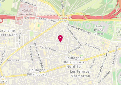 Plan de MARIE Christine, Soins A Domicile
23 Rue Vauthier, 92100 Boulogne-Billancourt