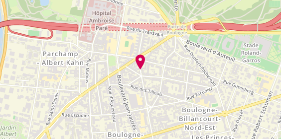 Plan de CARLES Véronique, 5 Rue Fessart, 92100 Boulogne-Billancourt