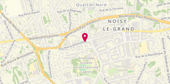 Plan de MAKOWSKI EVEILLE Sandrine, 130 Rue Pierre Brossolette, 93160 Noisy-le-Grand