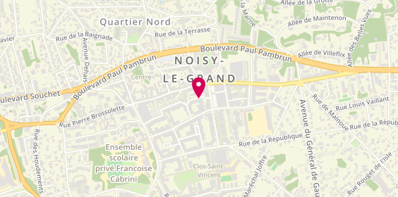 Plan de FRECHET Nathalie, 3 Rue des Archets, 93160 Noisy-le-Grand