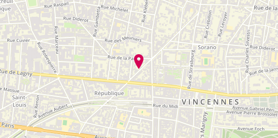 Plan de DEVAUX Marie Claude, 61 Avenue de la République, 94300 Vincennes