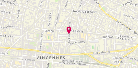 Plan de LUBINEAU BIGOT MARIE HELENE, 34 Rue Charles Silvestri, 94300 Vincennes