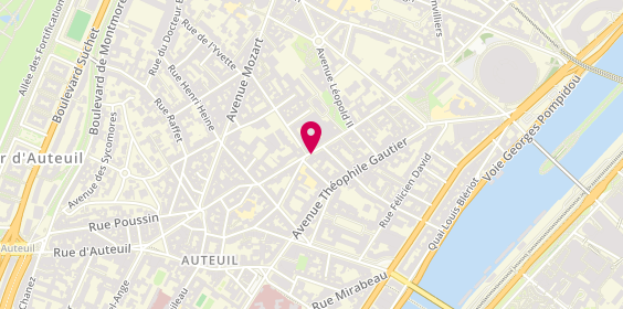 Plan de BONTE Brigitte, 39 Rue Jean de la Fontaine, 75016 Paris