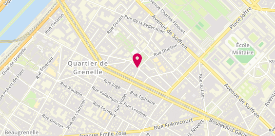 Plan de PARMANTIER Léa, 28 Place Dupleix, 75015 Paris