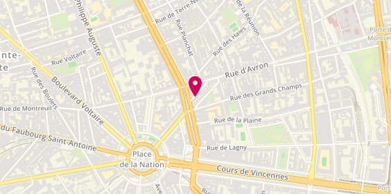 Plan de MELLAKI LAUNAY Stéphanie, 6 Rue Auger, 75020 Paris