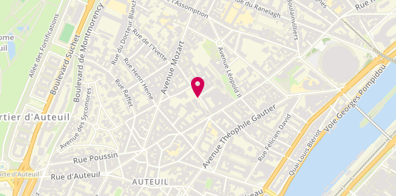 Plan de ANDRIEU Fabienne, Soins A Domicile
19 Rue Ribeira, 75016 Paris