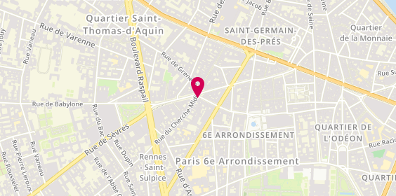 Plan de COUZY Pauline, 25 Rue du Vieux Colombier, 75006 Paris