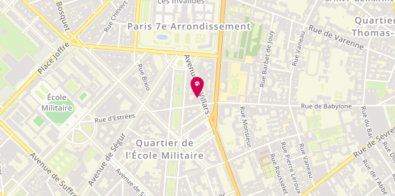 Plan de DENKBERG BRODER Florence, 12 Avenue de Villars, 75007 Paris
