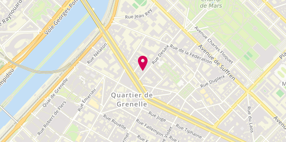 Plan de SICART Marina, 36 Rue Desaix, 75015 Paris