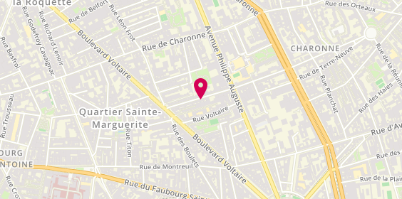 Plan de GASTON Anne Valérie, 18 Rue Alexandre Dumas, 75011 Paris
