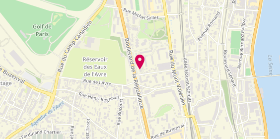Plan de LADRETTE Margot, 160 Boulevard de la Republique, 92210 Saint-Cloud