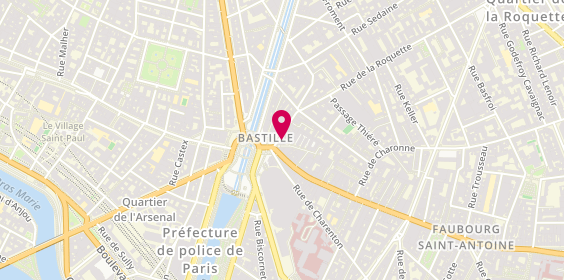 Plan de LARGER Sandrine, 10 Rue de la Roquette, 75011 Paris