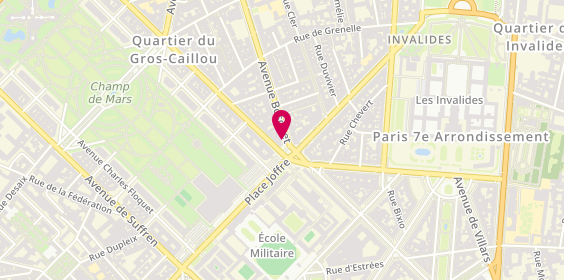 Plan de DE L'ESTANG DU RUSQUEC Bénédicte, 68 Avenue Bosquet, 75007 Paris