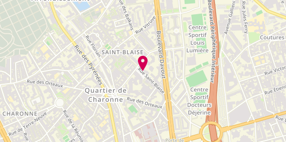 Plan de THOMAS Muriel, Soyez Gayout Senechal
57 Rue Saint Blaise, 75020 Paris