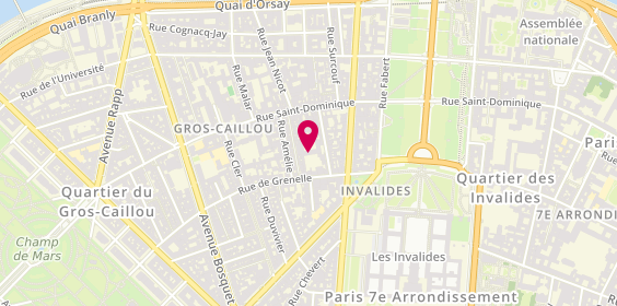 Plan de Charlotte Raffin, 16 Rue de la Comète, 75007 Paris