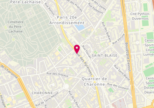 Plan de WIZEL DARMON Valérie, 143 Rue des Pyrenees, 75020 Paris
