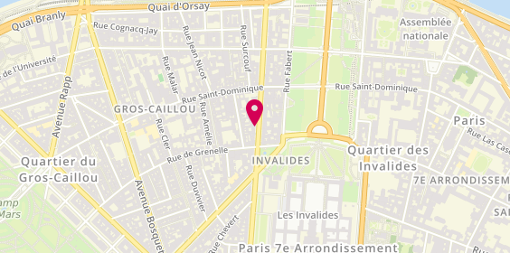 Plan de VERIGNEAUX Clarisse, 54 Boulevard de la Tour Maubourg, 75007 Paris