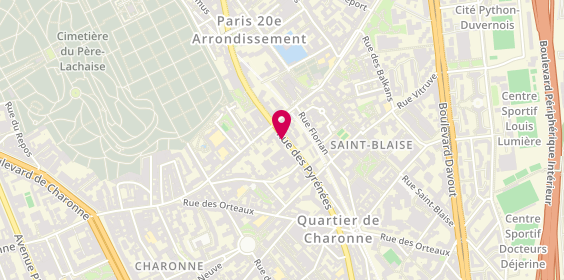 Plan de WIZEL DARMON Valérie, 143 Rue des Pyrenees, 75020 Paris