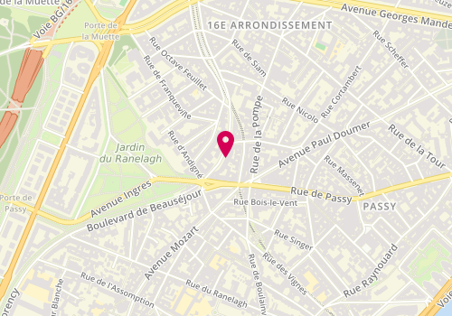 Plan de YOUNES Corinne, 10 Boulevard Emile Augier, 75016 Paris