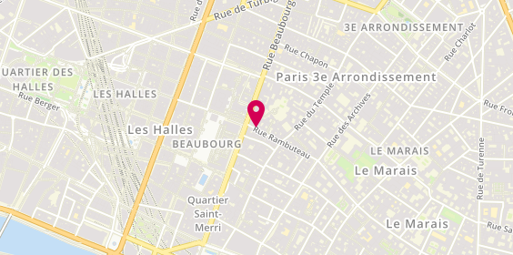 Plan de COLLET Isabelle, 28 Rue Rambuteau, 75003 Paris