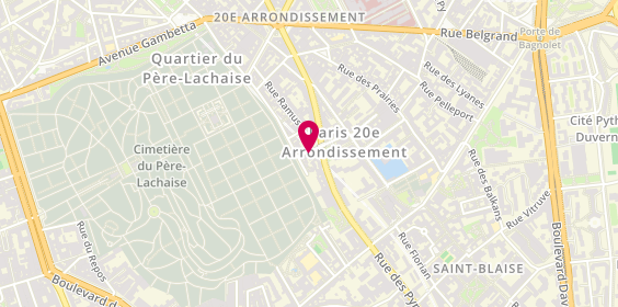 Plan de CHILOT Pauline, 4 Rue Charles Renouvier, 75020 Paris