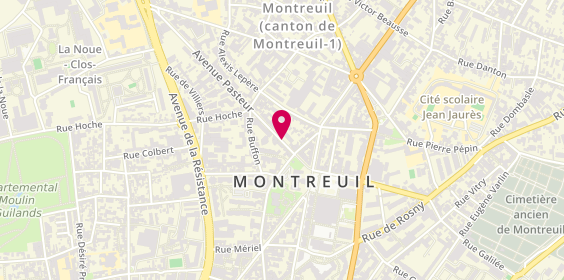 Plan de VALLES Martine, 16 Avenue Pasteur, 93100 Montreuil