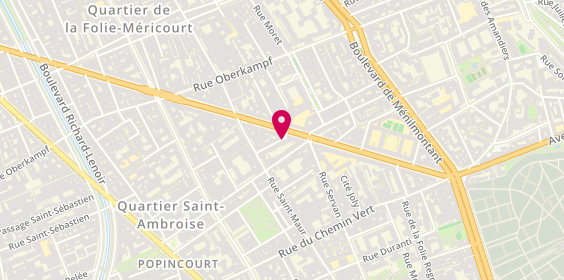Plan de MOUTARD Evelyne, Residence Les Courtilles
8 Rue Saint Hubert, 75011 Paris
