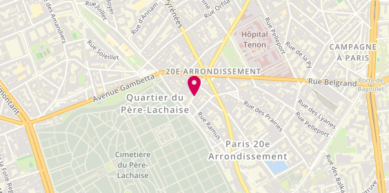 Plan de SFEZ Lou, 10 Avenue du Pere Lachaise, 75020 Paris