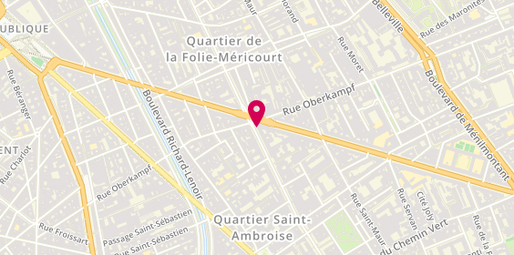 Plan de BRILLON Anne, 88 Avenue Parmentier, 75011 Paris