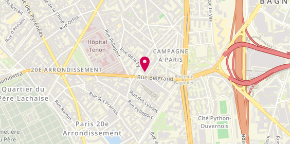 Plan de MOUYAL SCHNEERSOHN Camille, 24 Rue de la Py, 75020 Paris