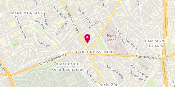 Plan de BONTE Delphine, 17 Rue des Gâtines, 75020 Paris