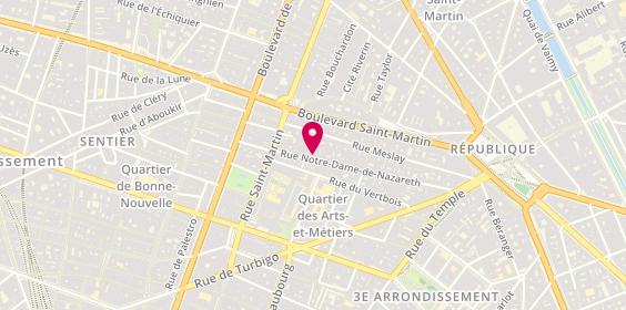 Plan de BEDARD Lucile, 66 Rue Notre Dame de Nazareth, 75003 Paris