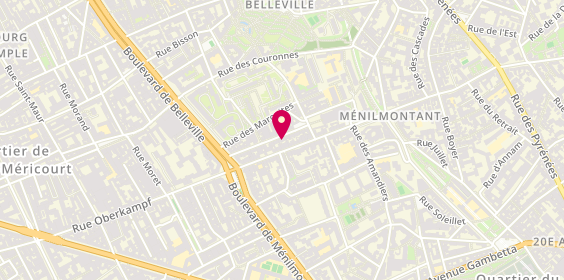 Plan de GOHIER Mathilde, 30 Rue Etienne Dolet, 75020 Paris