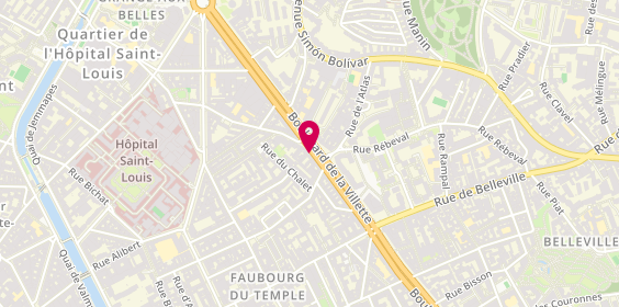 Plan de PRIVAT Josette, 31 Boulevard de la Villette, 75010 Paris