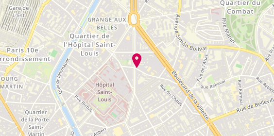 Plan de GARDEUX ZANOTTI Valérie, 11 Rue de Sambre et Meuse, 75010 Paris
