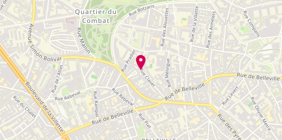 Plan de CHANTELAT Corinne, 25 Bis Rue Clavel, 75019 Paris
