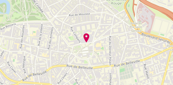 Plan de GEREZ THIBAULT ANGEL, 7 Rue Louise Thuiliez, 75019 Paris