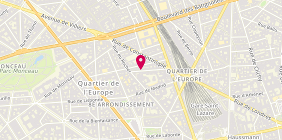 Plan de PINNA Christine, 26 Rue d'Édimbourg, 75008 Paris