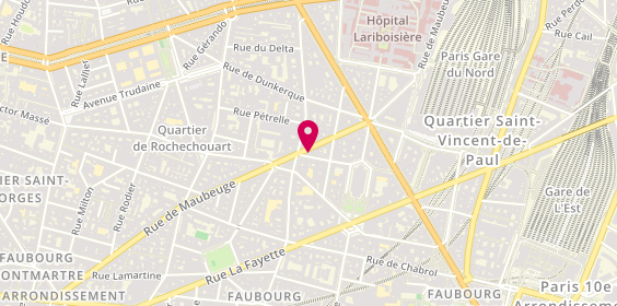 Plan de BRUNEL GUYOT Marie Pierre, 86 Rue de Maubeuge, 75010 Paris
