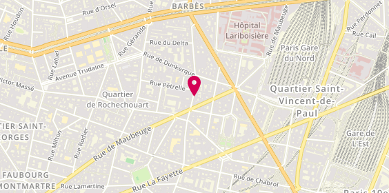 Plan de GUILLAMAUD Véronique, Scm Abnv
130 Rue du Faubourg Poissonnière, 75010 Paris