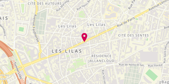 Plan de TIRAMANI Sandrine, 138 Rue de Paris, 93260 Les Lilas