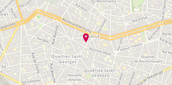 Plan de GUERRE Marie Yvonne, 69 Rue Jean-Baptiste Pigalle, 75009 Paris