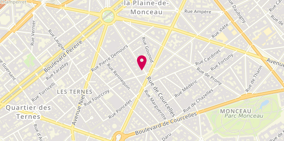 Plan de ALLALI Marie Claude, 105 Rue de Courcelles, 75017 Paris
