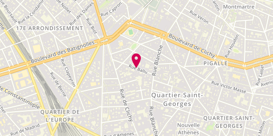 Plan de HUBERT Virginie, 20 Rue Ballu, 75009 Paris