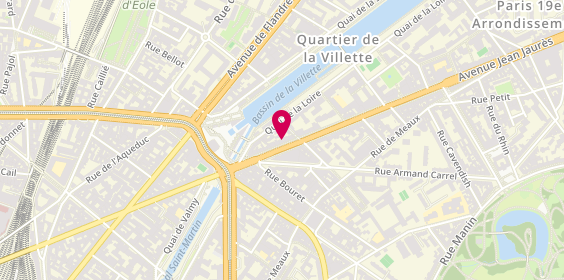 Plan de Centre Para-Médical Jean Jaurès, 17 avenue Jean Jaurès, 75019 Paris