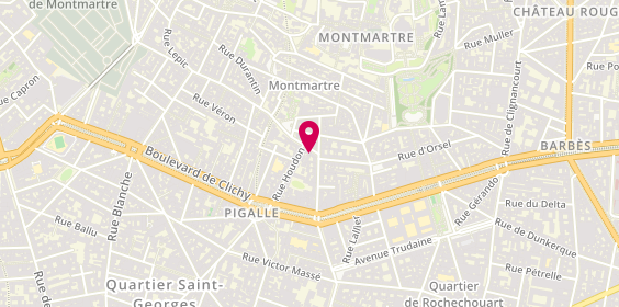 Plan de RAMUSCELLO Fabienne, 1 Bis Rue des Abbesses, 75018 Paris