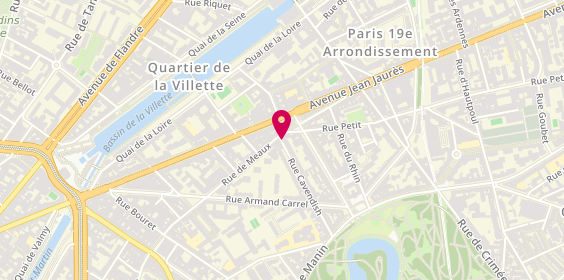 Plan de FREALLE RIBY ARTÉMIS, 44 Rue Cavendish, 75019 Paris