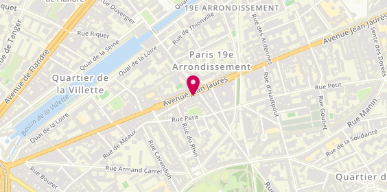Plan de LAURENCE Carole, 118 Rue de Meaux, 75019 Paris
